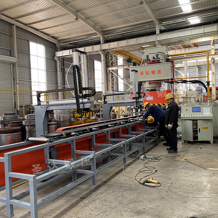 630噸錨桿托盤生產線車間調試 630噸錨桿托盤生產線車間調試